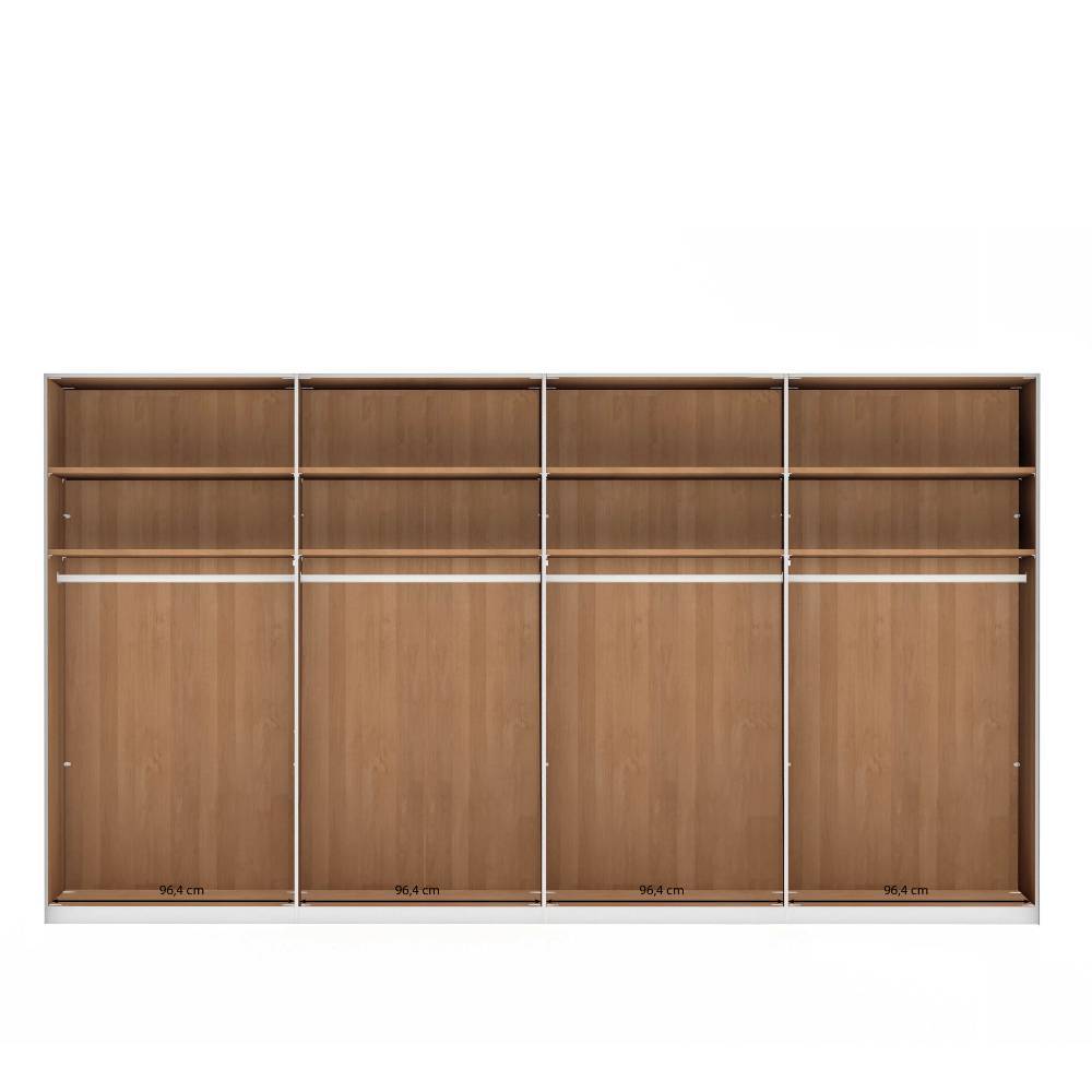 236 cm hoher Kleiderschrank mit acht Türen - Dilacco