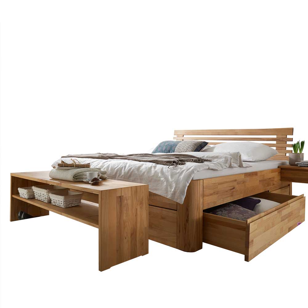 Holz Schubkastenbett & Bettbank - Jecana I (zweiteilig)