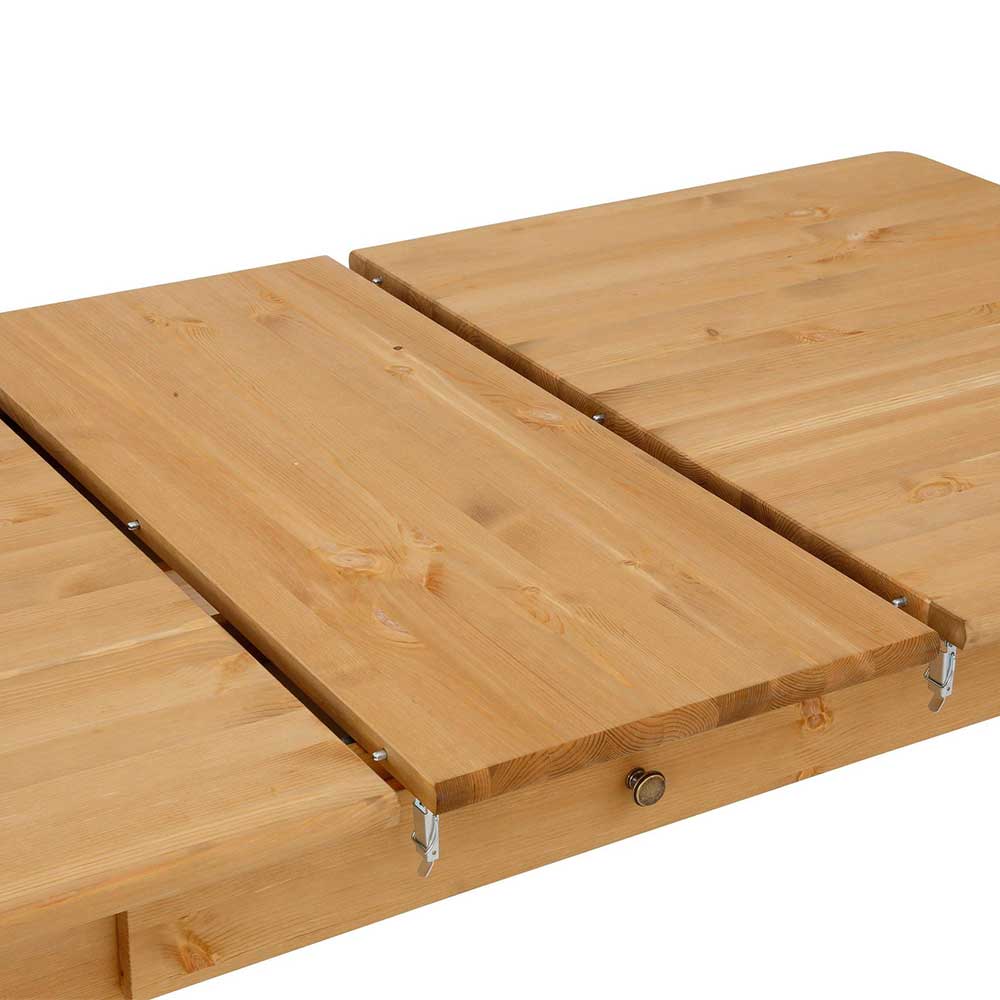 Geölter Holz Esstisch mit Schublade - Stevos