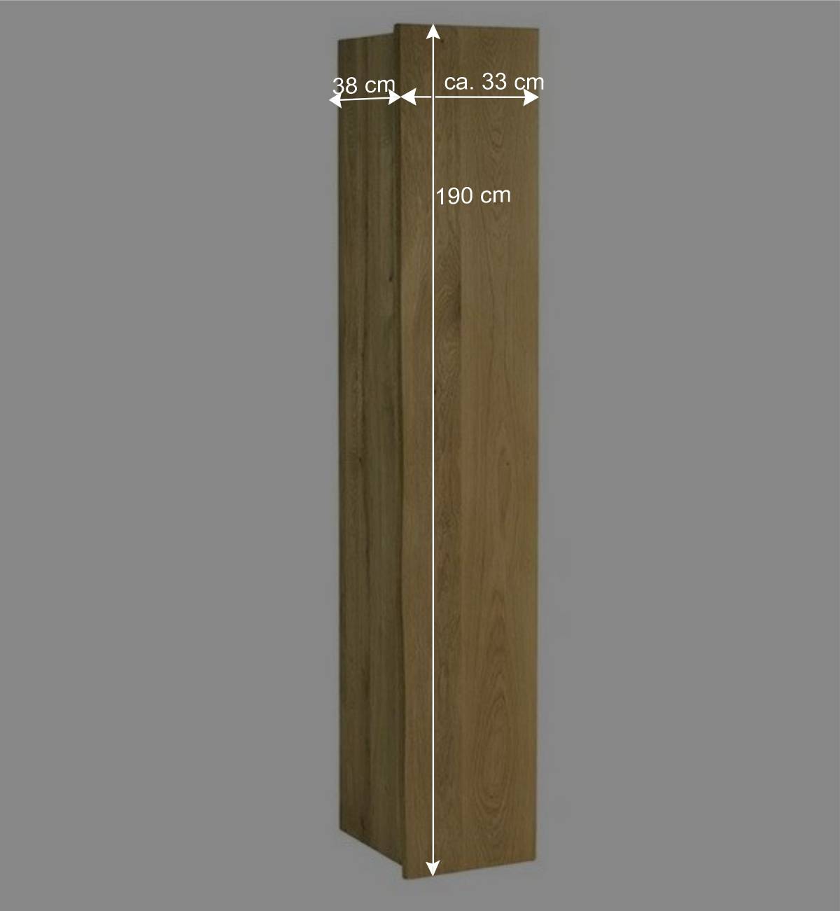 Massivholz Flurmöbel Set aus Eiche - Avidora (vierteilig)