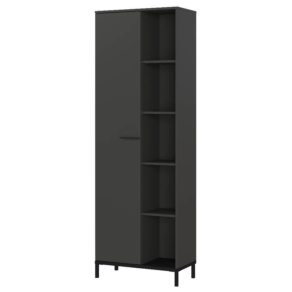 Officeschrank in Dunkelgrau mit Schwarz - Kali