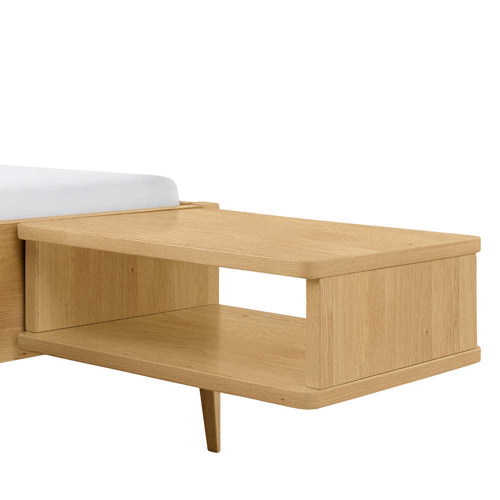 Bett mit 140x200 cm Liegefläche aus Holz - Bornio