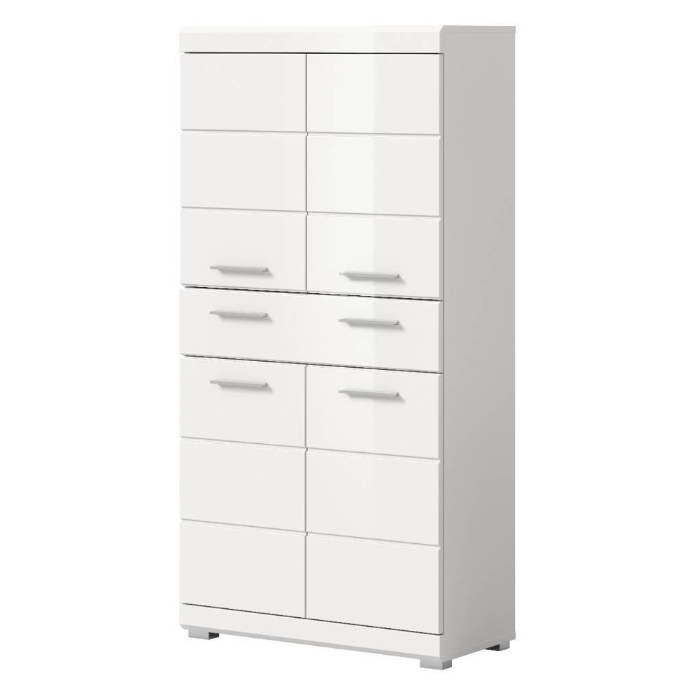 Badezimmer Midischrank in Weiß - Henriette