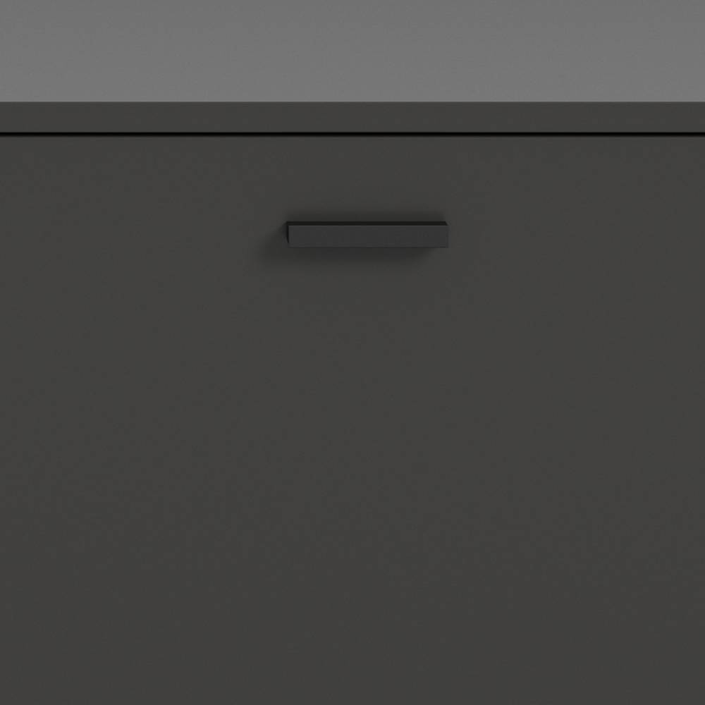 Modernes TV-Lowboard in Mattgrau - Adrionata
