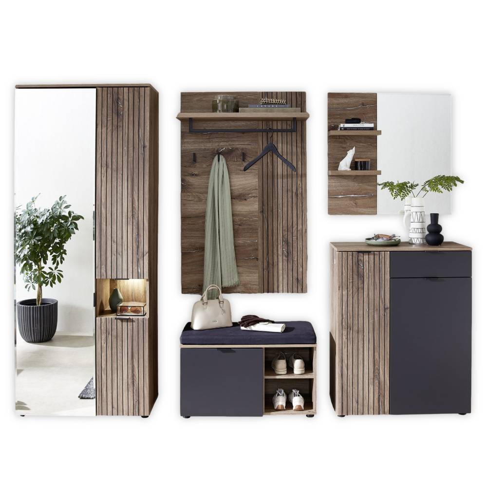 Flurmöbel Einrichtungsset modern - Benet (fünfteilig)