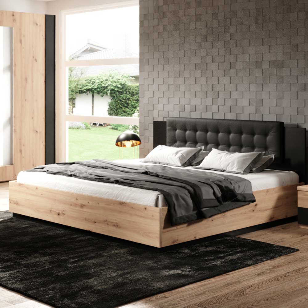 Design Bett auf geschlossenem Sockel - Potsdam