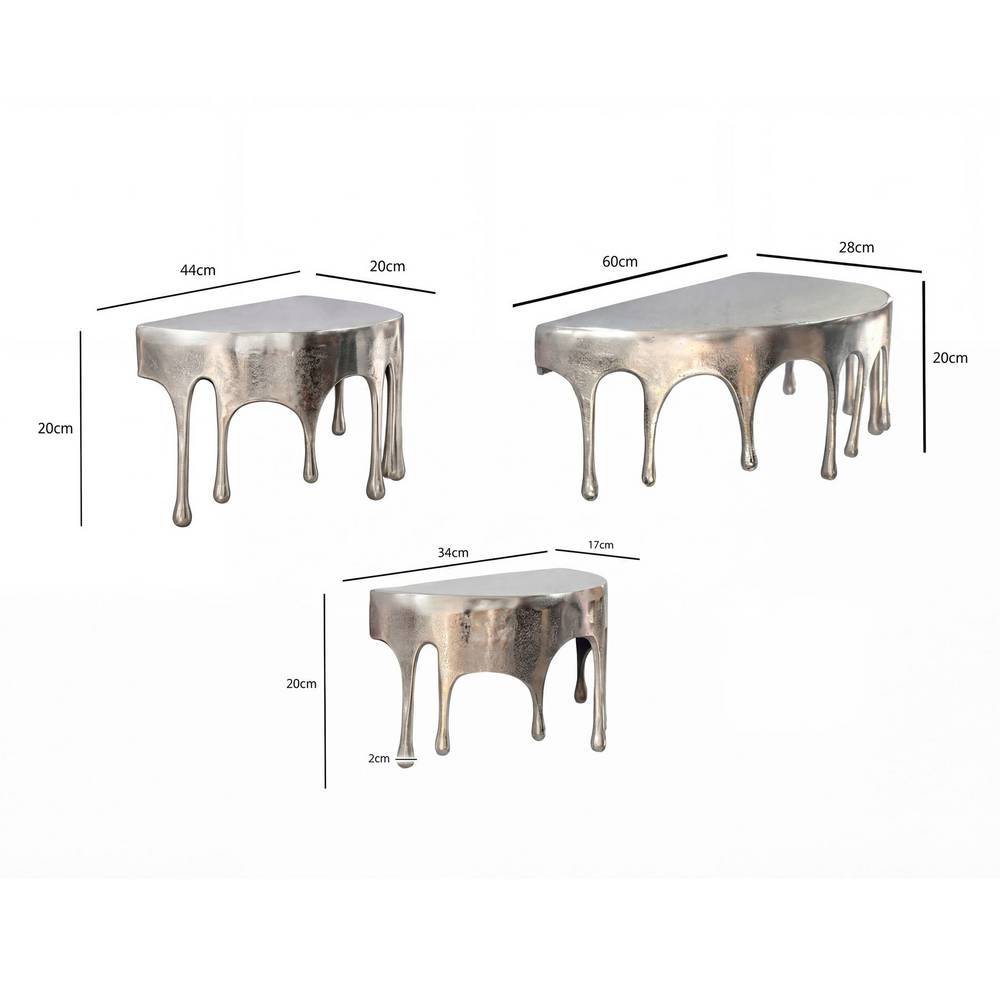 Wandboard Trio in geschmolzener Optik - Parakou (dreiteilig)