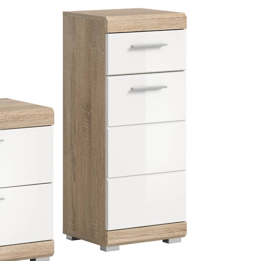 Kompaktes Badmöbel Set in Weiß - Calbanyara (vierteilig)