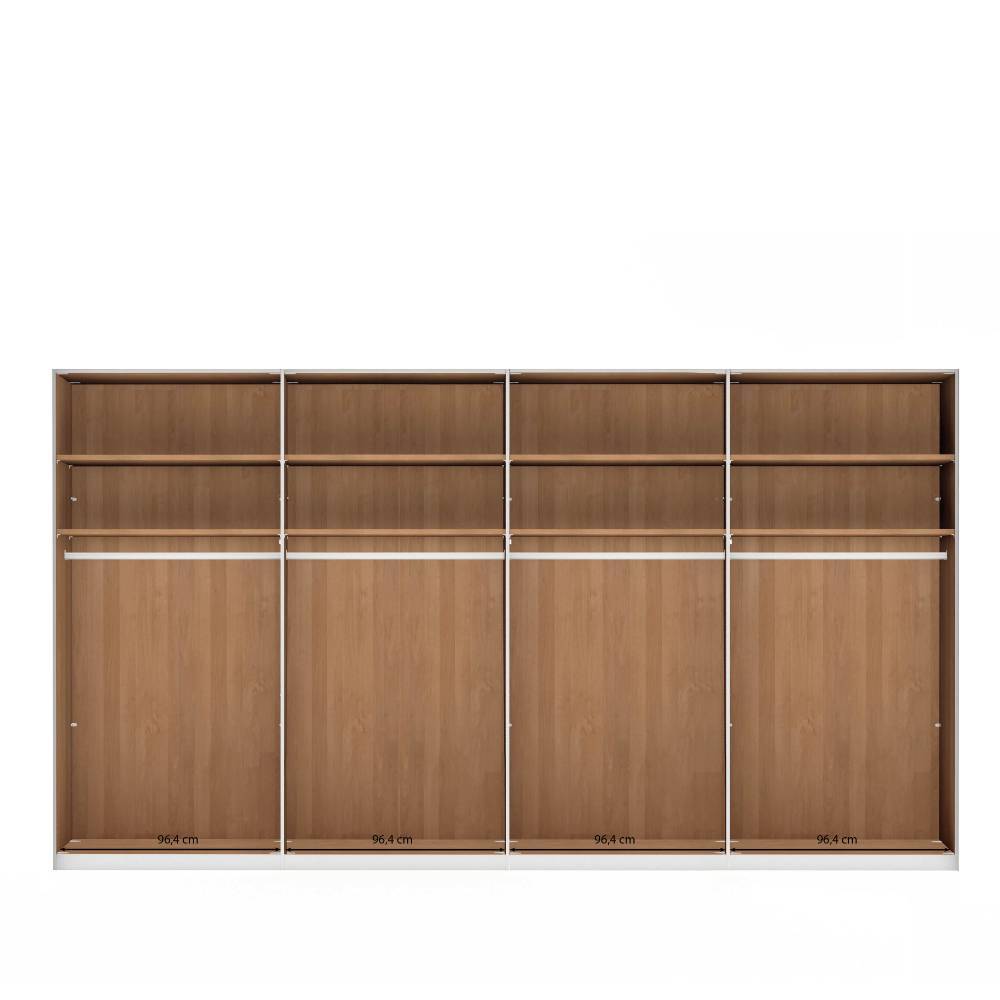 XXL-Schlafzimmerschrank mit Glasfront - Vutonia