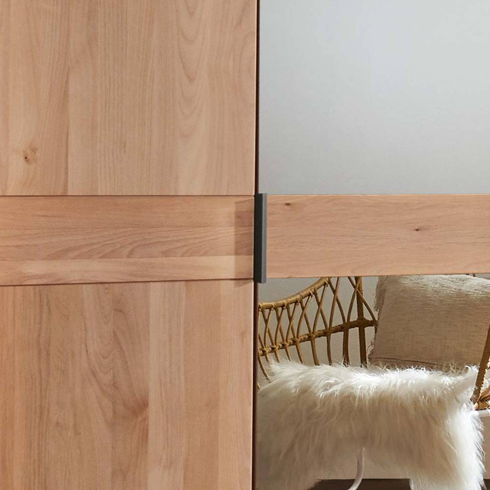 5-türiger Schlafzimmer-Kleiderschrank teilmassiv - Murray