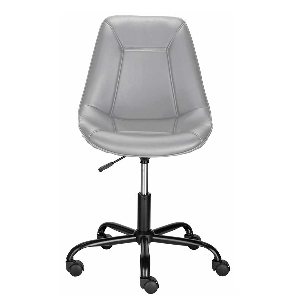 Bürostuhl mit Schalensitz in Grau Kunstleder - Formation