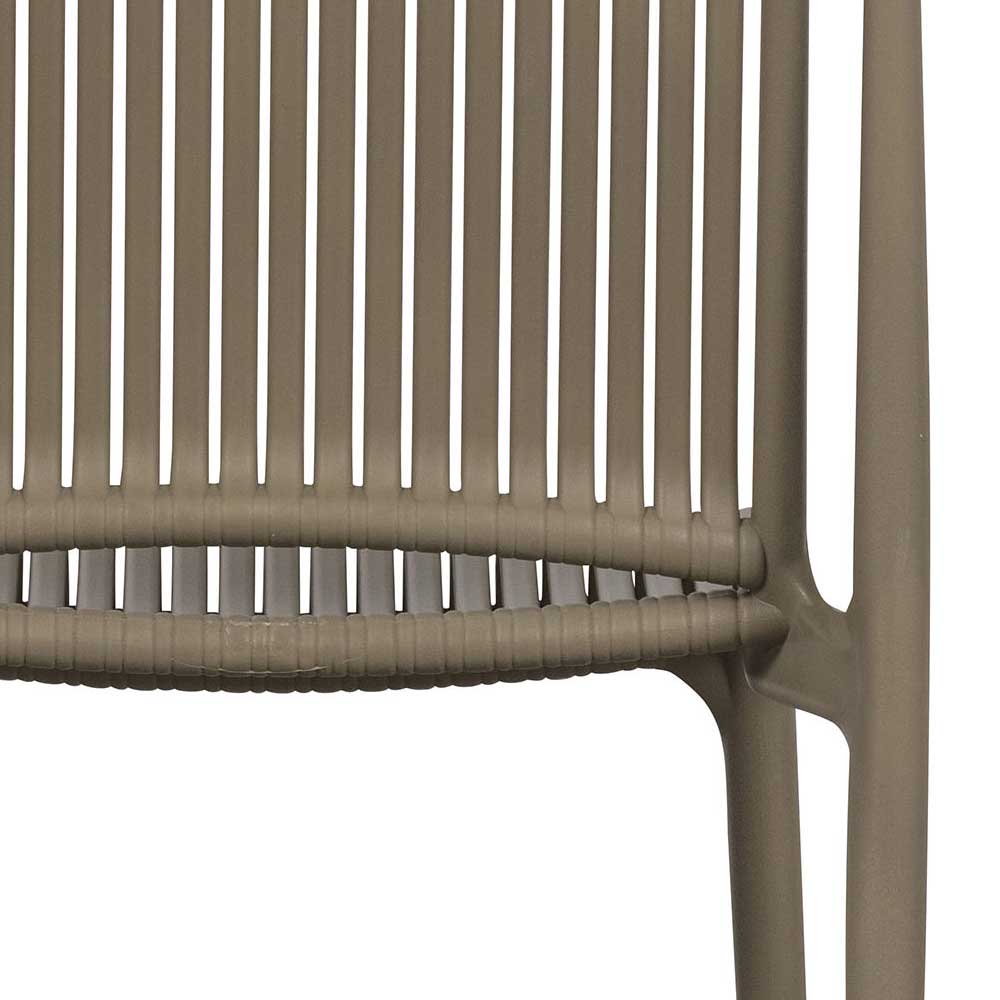 Stapelbare Gartenstühle aus Kunststoff - Viladeo (4er Set)