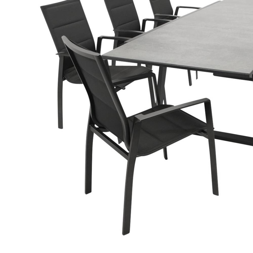 Garten-Esstisch-Gruppe modern - Charleen (neunteilig)