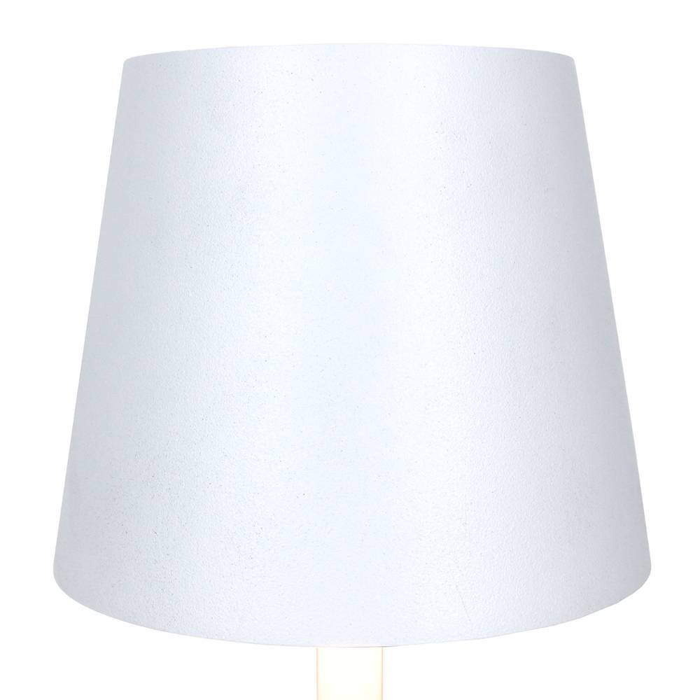 Weißer zylindrischer Lampenschirm der Aufladbaren LED-Tischleuchte für stimmungsvolles Licht – One