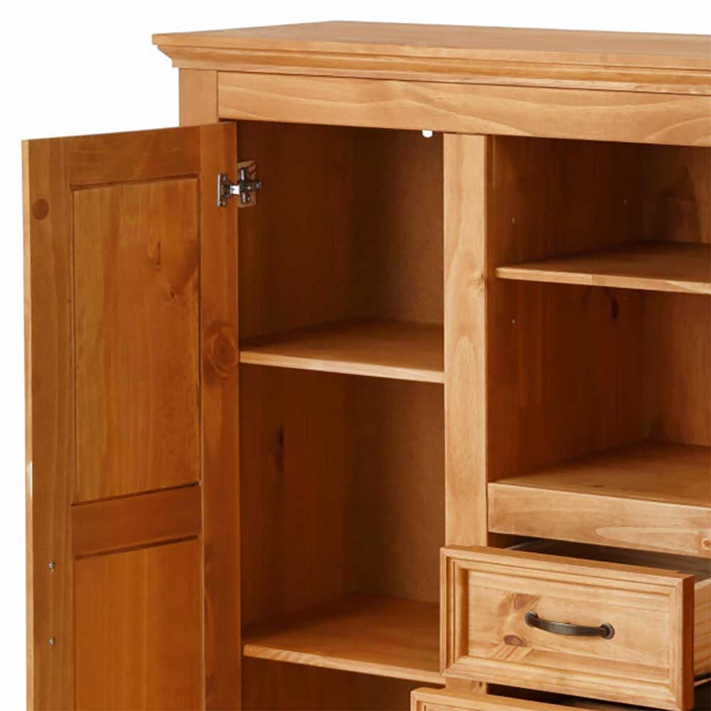 Landhaus Highboard aus Kiefer Massivholz - Major