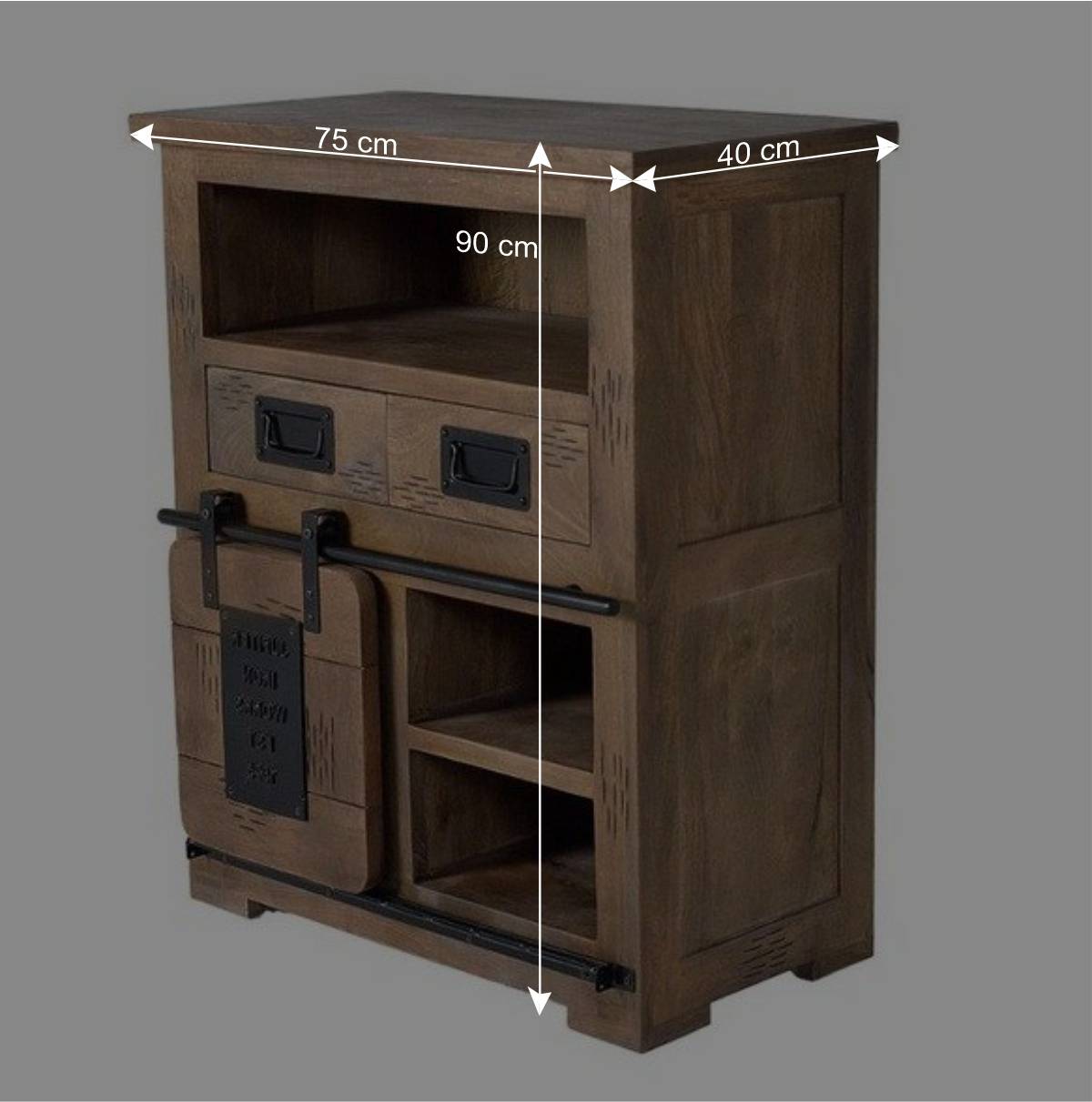 Industrial Design Kombi-Kommode aus Holz - Semian