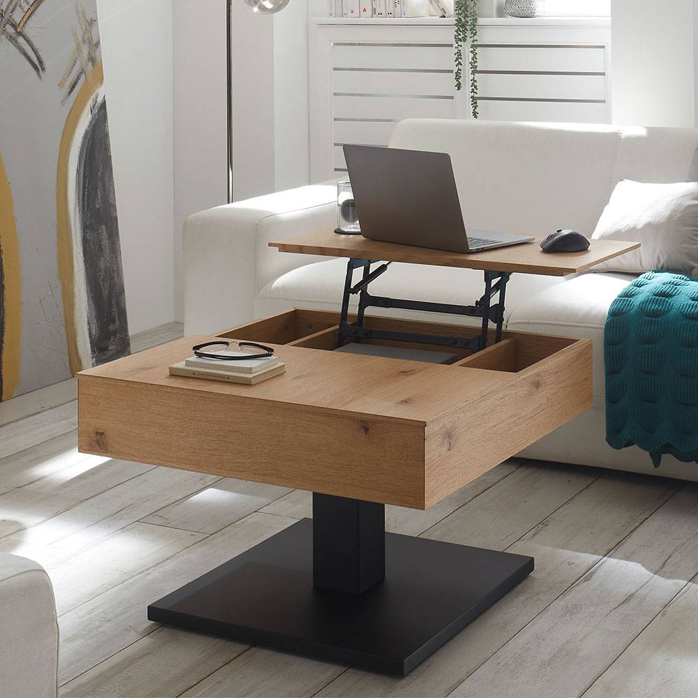 Wohnzimmer Funktionstisch mit hochklappbarer Tischplatte - Bonney