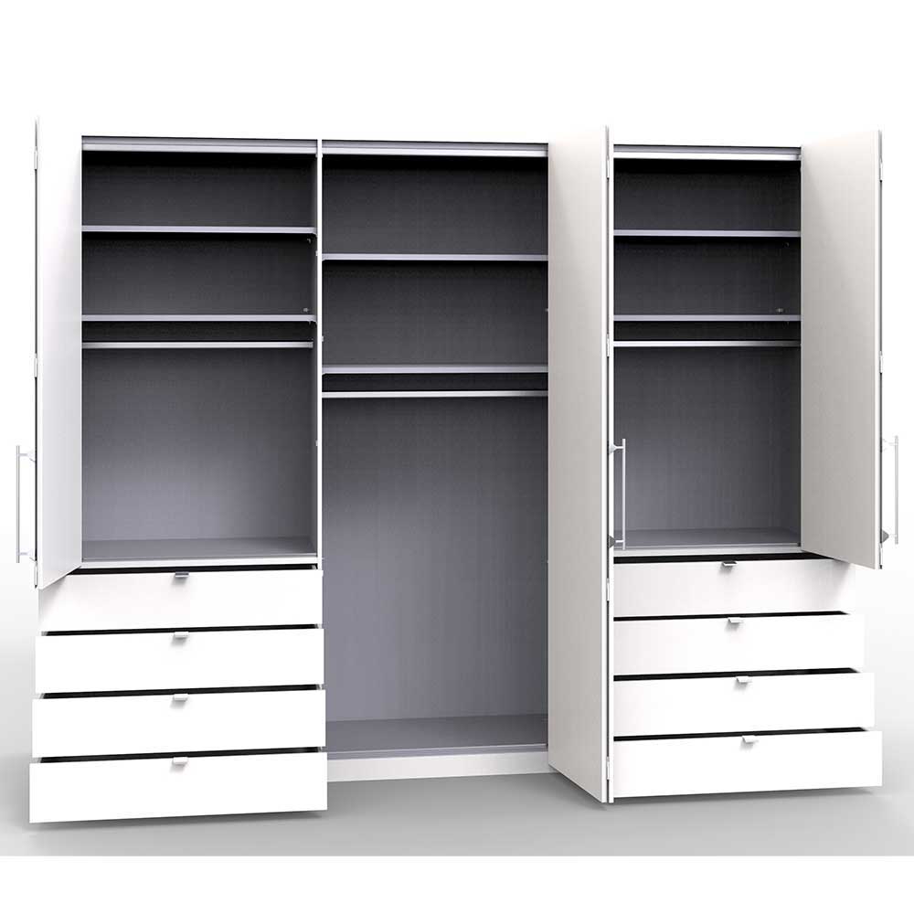 Komplettschlafzimmer in Eiche Bianco - Nuetran (vierteilig)