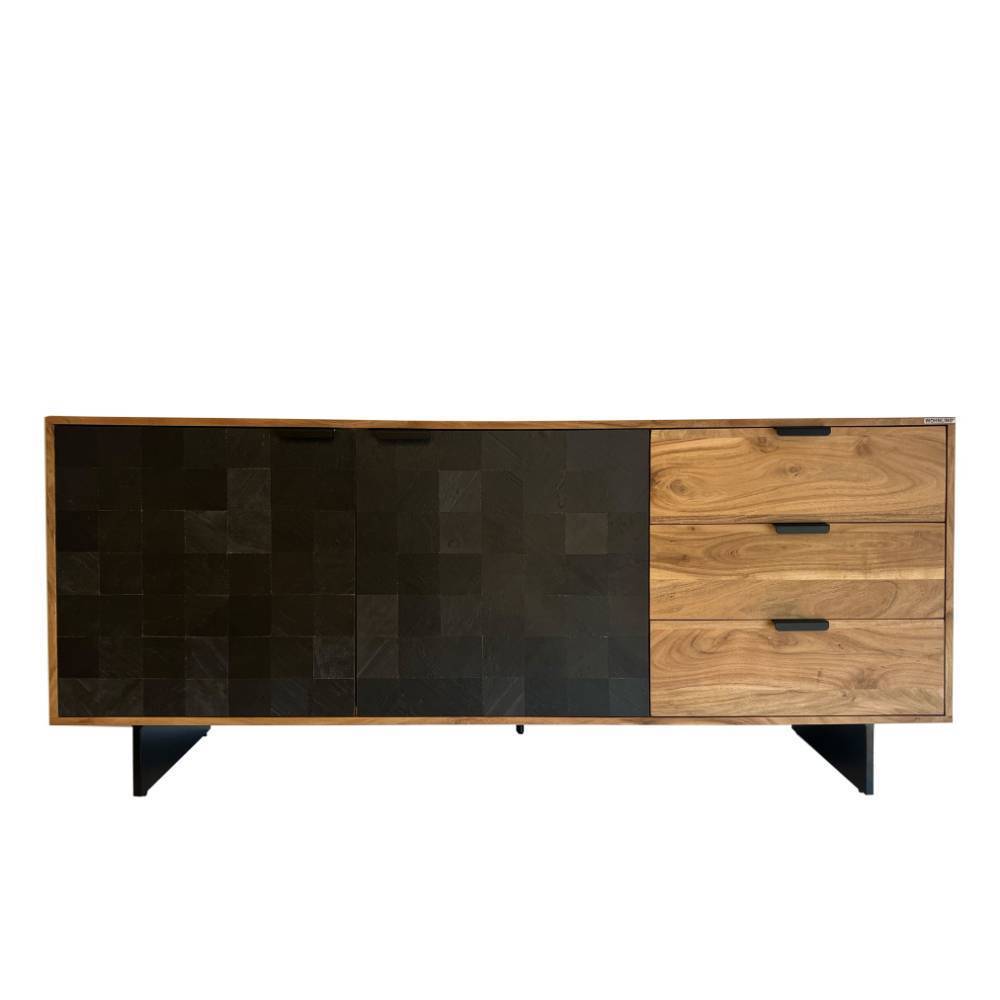 Kombi-Sideboard aus Akazie Massivholz - Sharmota