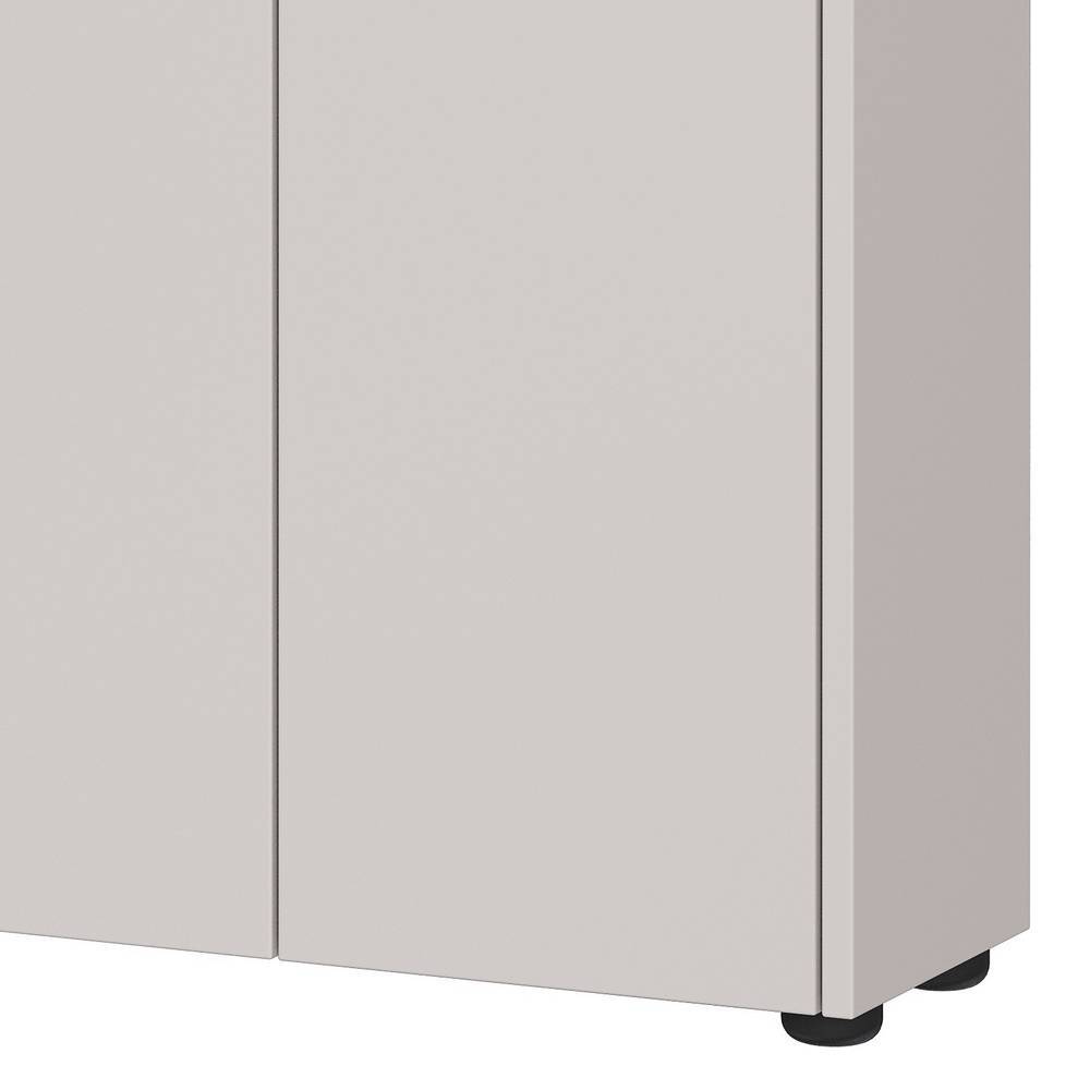 Schlanker Flurschrank in Hellgrau - Adendras