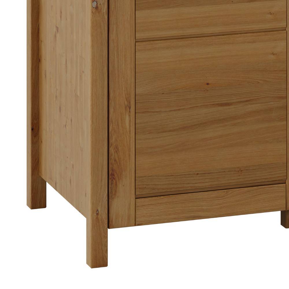 4-türiger Kleiderschrank aus Wildeiche Massivholz - Totem