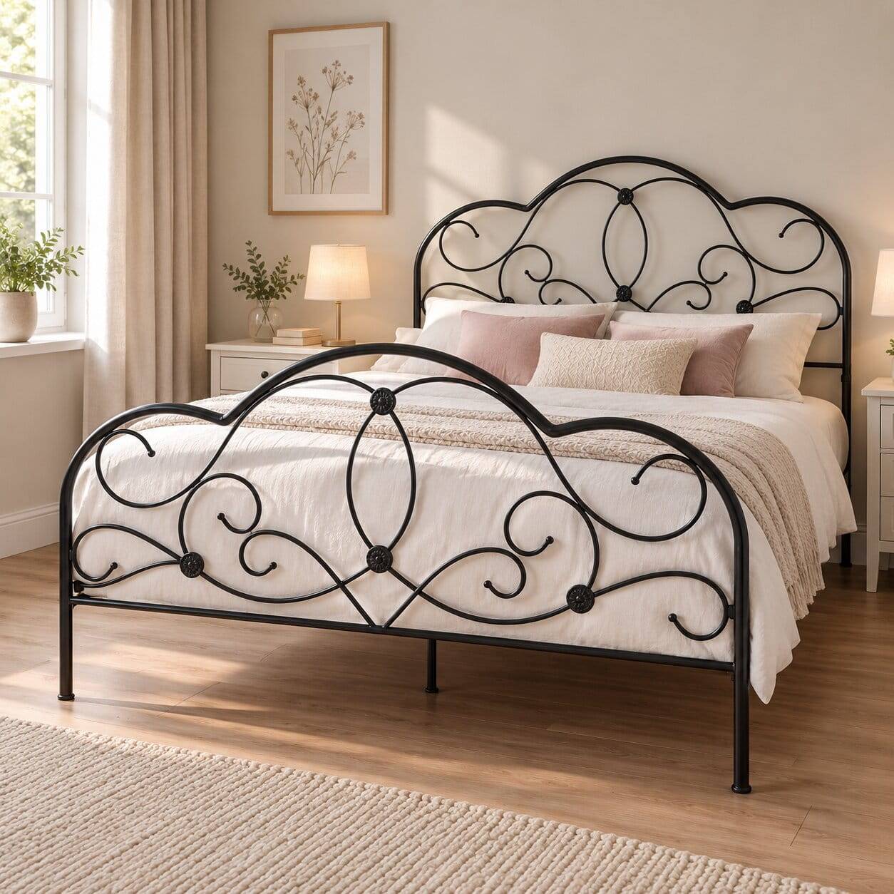 Bett Flory in Schwarz