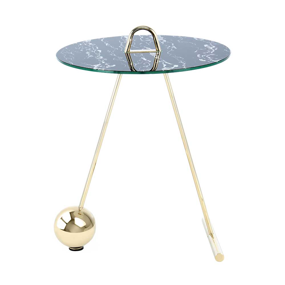 Design Tischchen in Schwarz & Gold - Chiceria