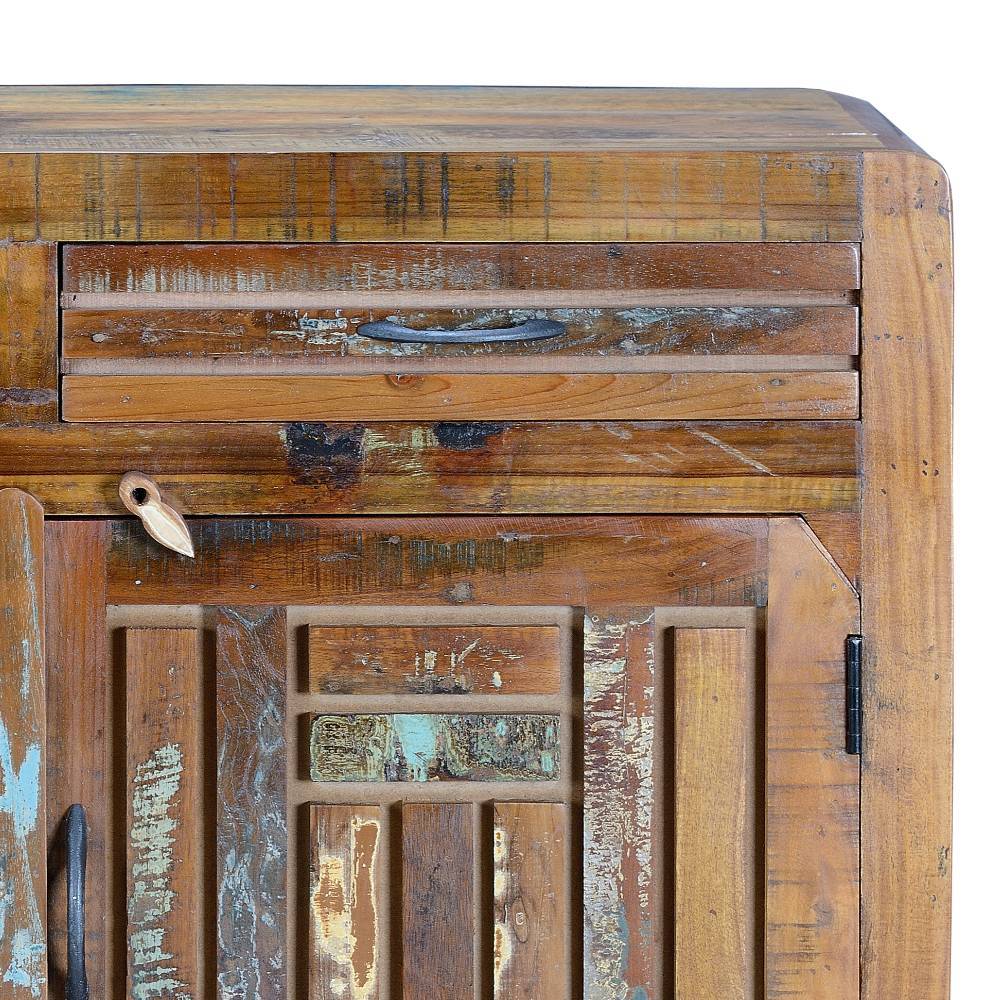 Shabby Chic Kombi-Kommode aus Recyclingholz - Tunar