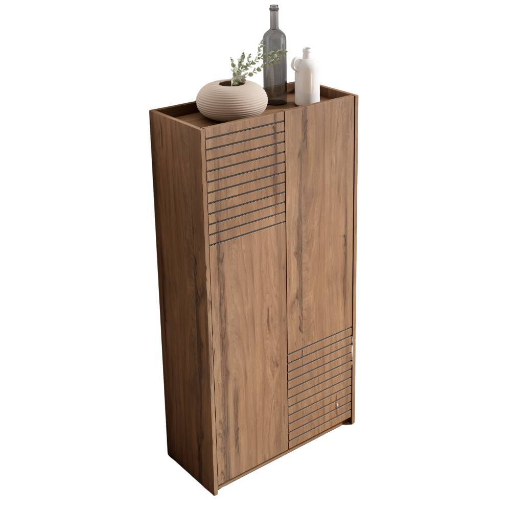 Schuhschrank in Holzoptik Braun - Mady