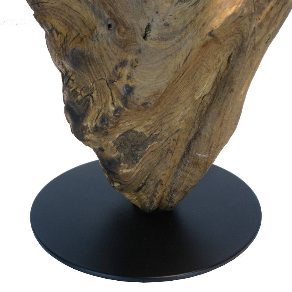 Tischleuchte mit Akku mit Treibholz Element - Trimble