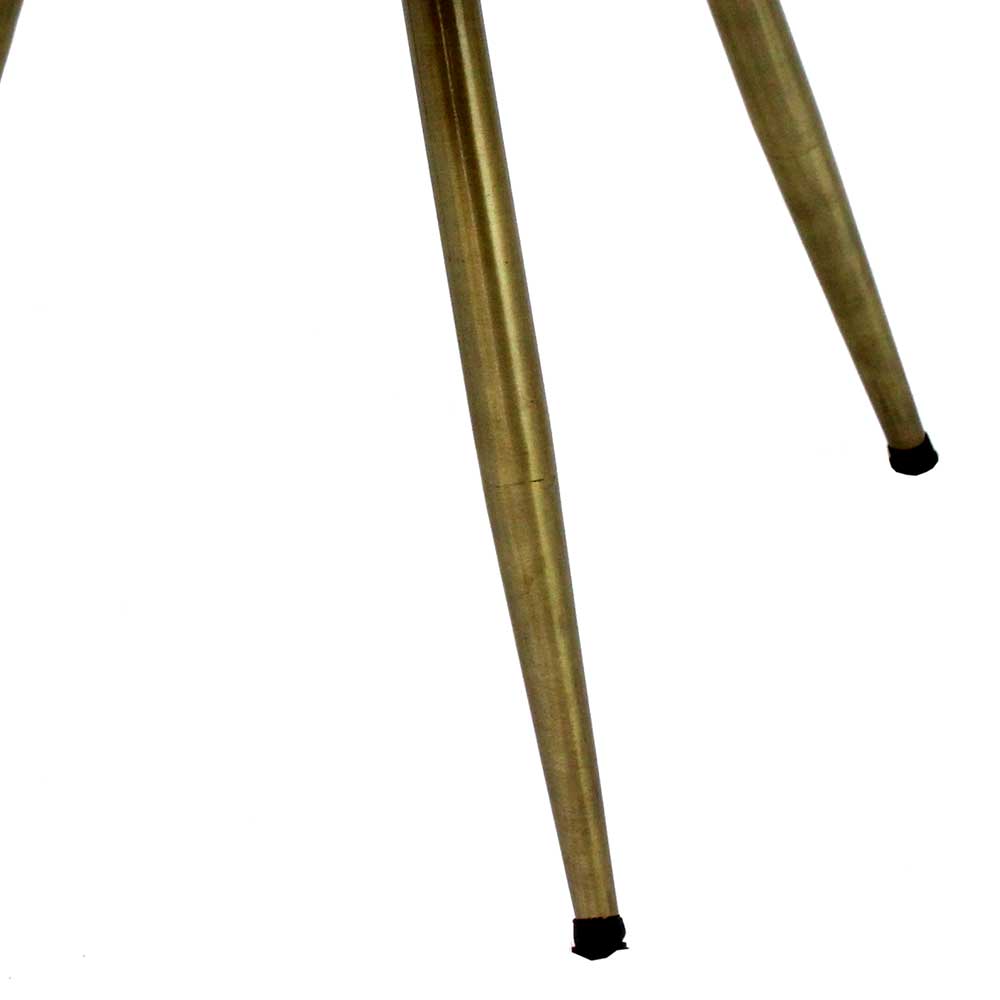 Metall Couchtisch in Altgold lackiert - Denima