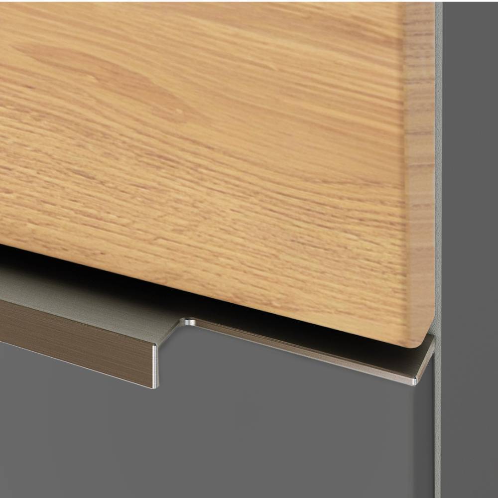 Hängender Bad-Midischrank in Mattgrau - Reill