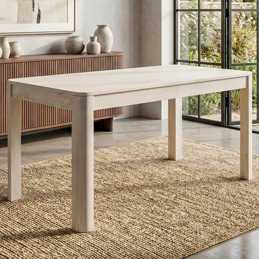 Esszimmertisch aus Mangobaum White Wash - Romtada