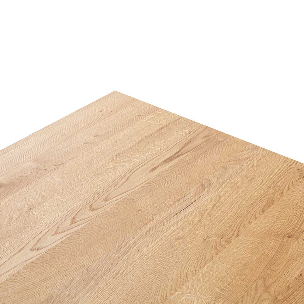 Tisch mit Wildeiche Massivholzplatte - Guven
