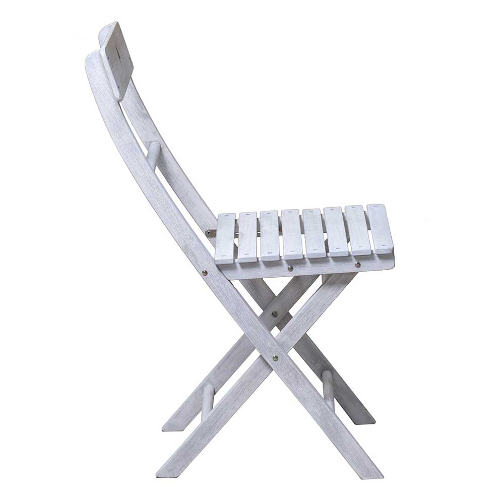 Balkon Sitzgruppe in Grey Wash - Paisly (dreiteilig)