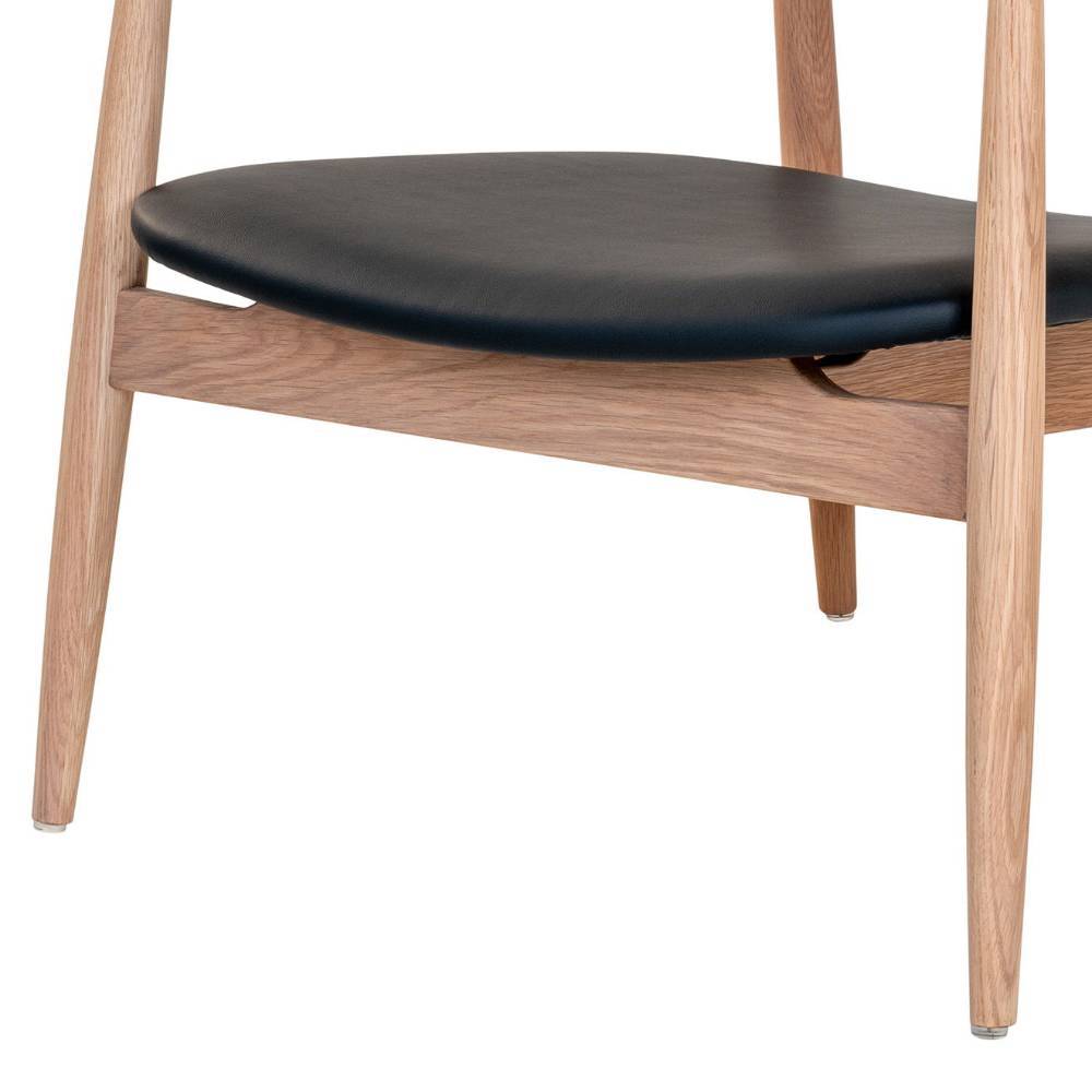 Design-Loungestuhl aus Eichenholz - Luke