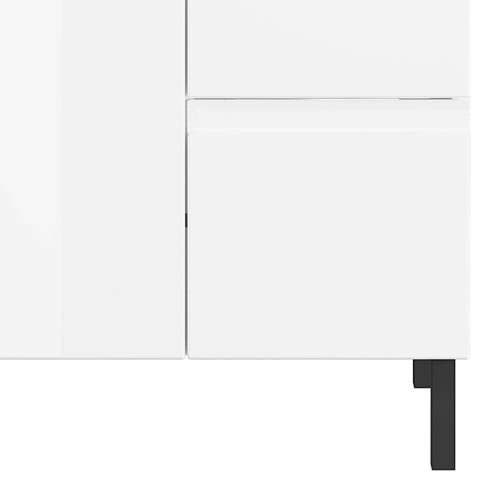 60 cm Waschbeckenschrank in Weiß Hochglanz - Loeesa