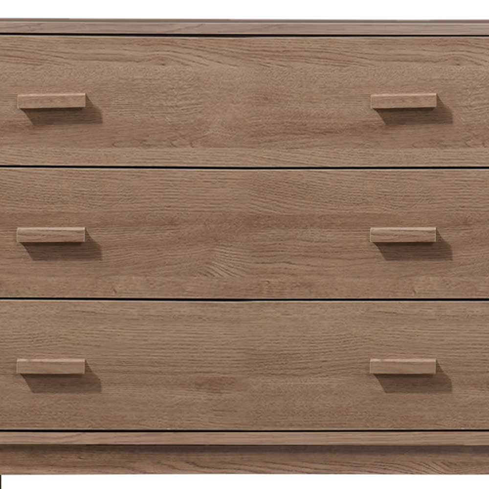 Große Kombi-Kommode in Eiche Holzoptik - Benns