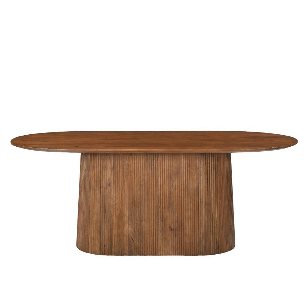 Mangoholz-Esszimmertisch in Oval - Galadira