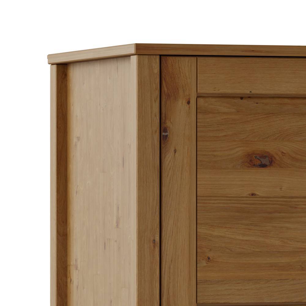 4-türiger Kleiderschrank aus Wildeiche Massivholz - Totem