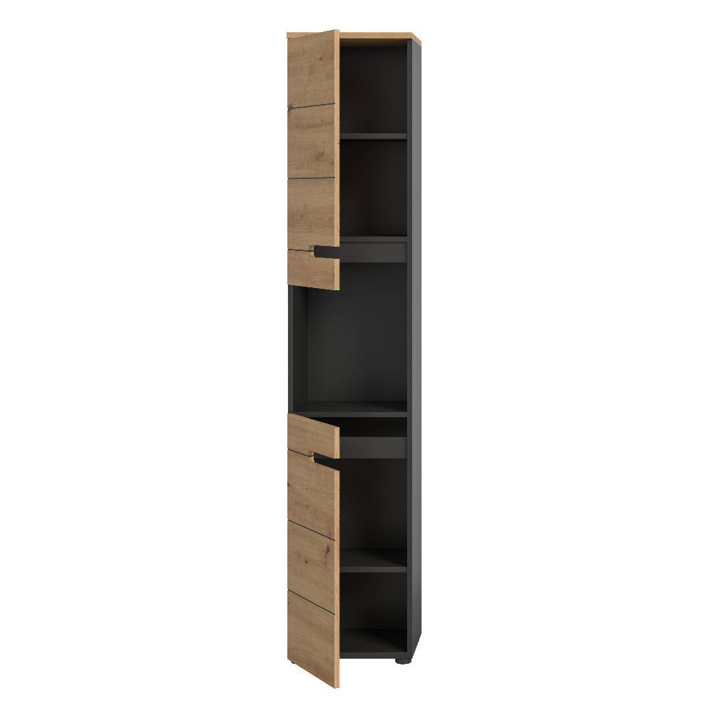 Badezimmer-Hochschrank zweifarbig - Norja