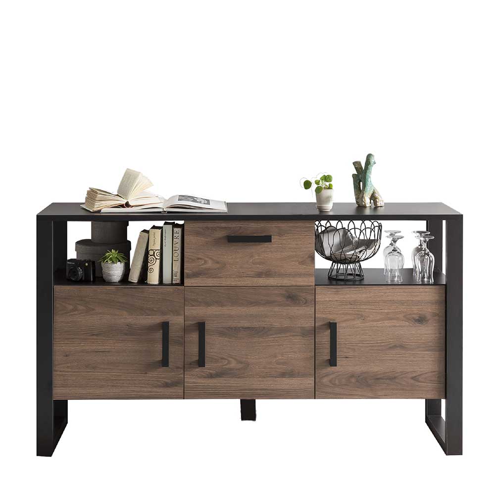 160x90x45 Sideboard mit zwei offenen Fächern - Dudleys