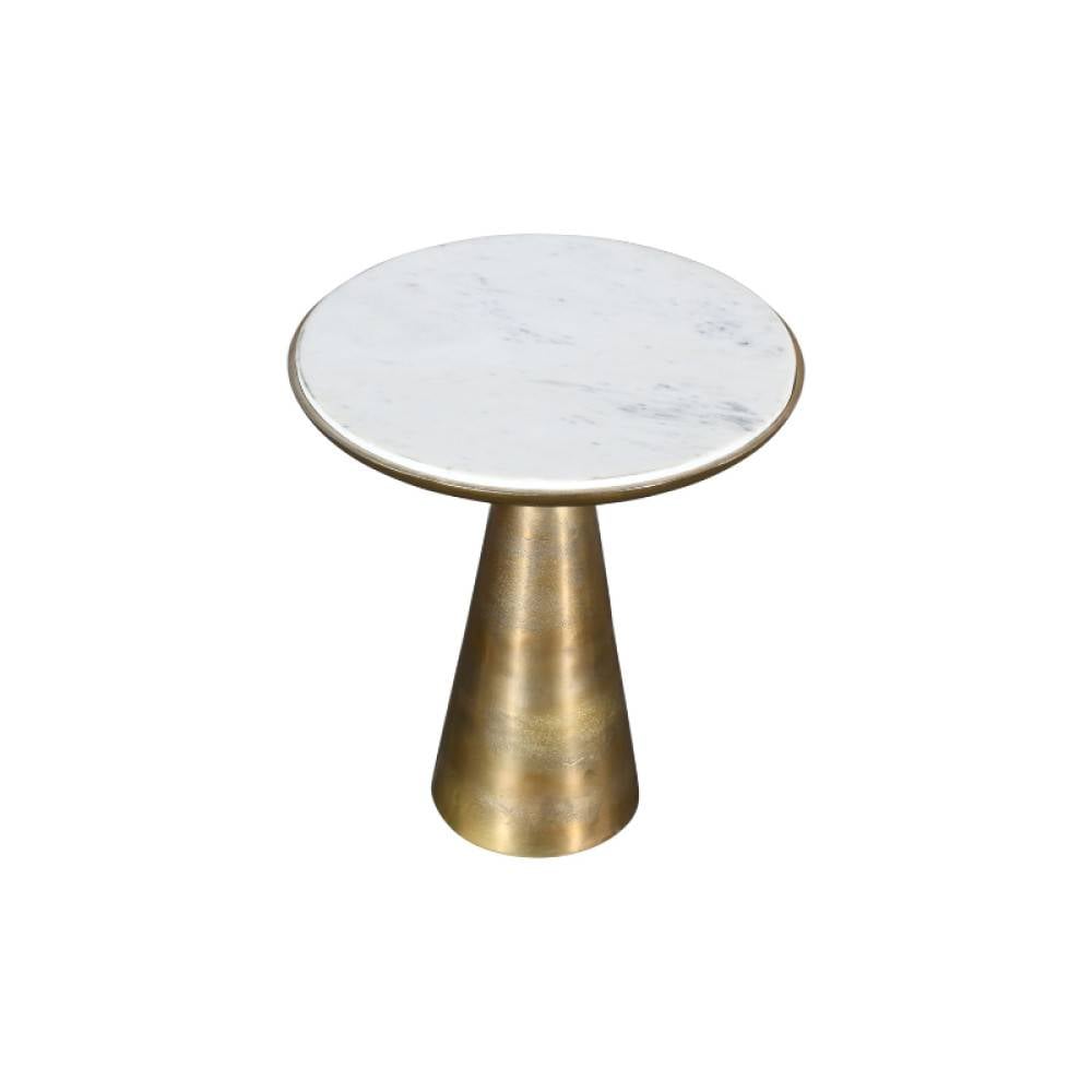Runder Designtisch mit Marmoroberfläche - Frasyn