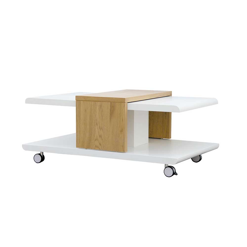 110x66 Wohnzimmer Sofatisch mit Rollen - Imogenda