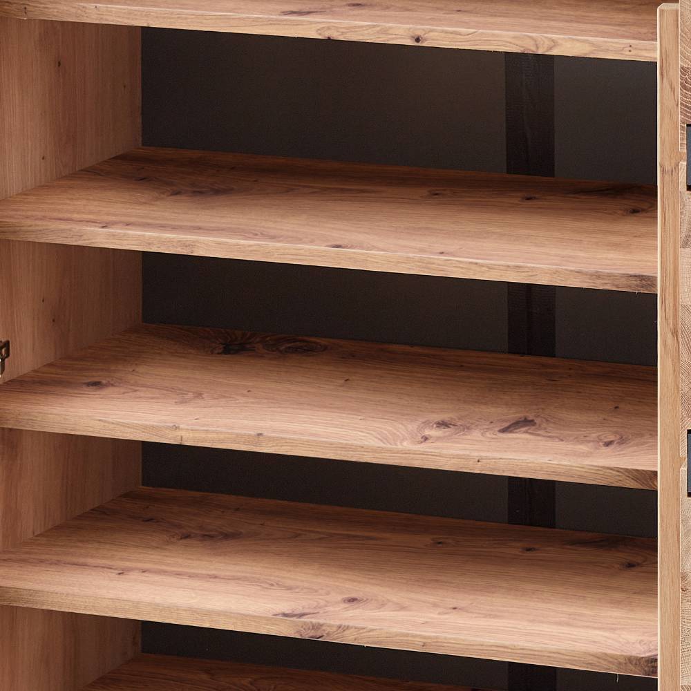 Sideboard für Schuhe in Wildeiche teilmassiv - Maineka