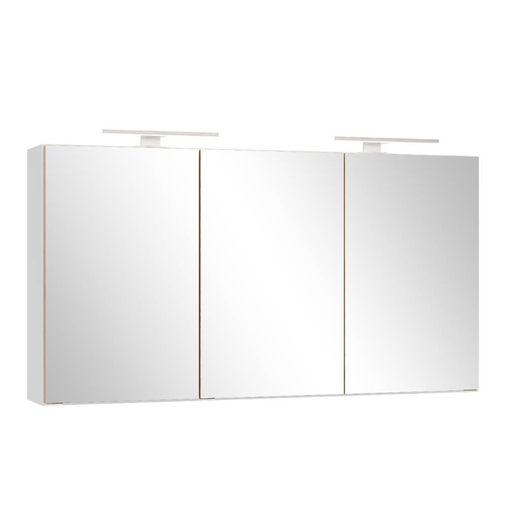 120cm Bad-Spiegelschrank in Mattweiß - Yvonja