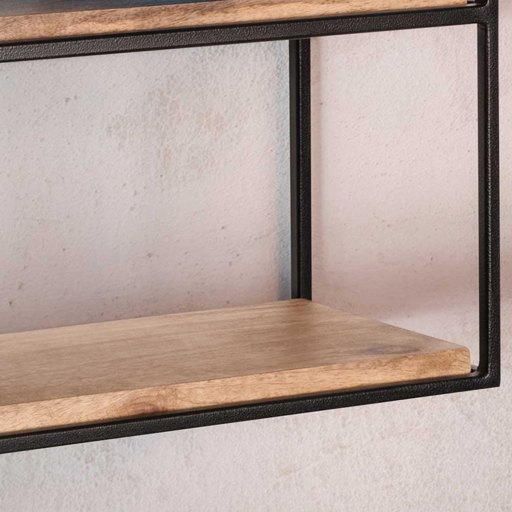 Industrial Style Hängeregal aus Metall - Coralli