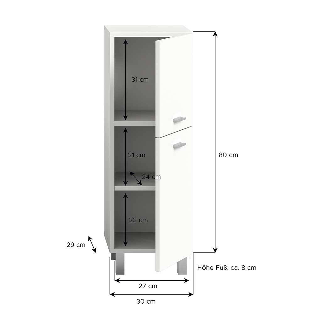 Badezimmerschrank in Weiß - Harmone