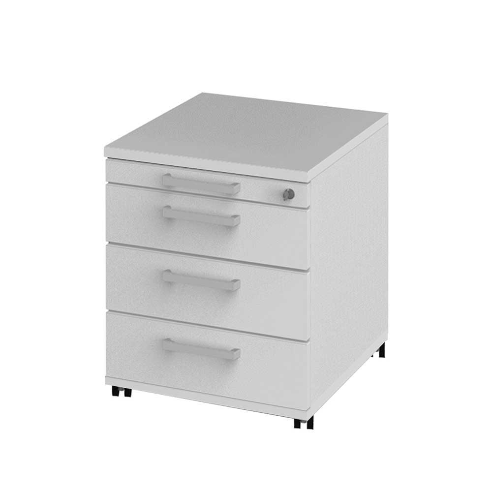 Schreibtisch Rollcontainer Papetina in Weiß