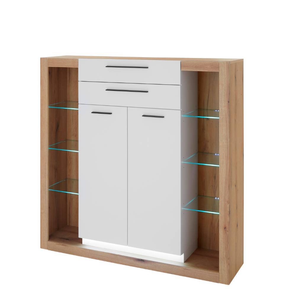 Highboard mit acht offene Fächern - Adejano